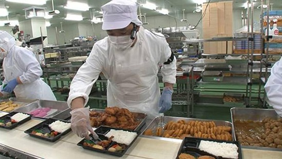 Đơn hàng chế biến thực phẩm cơm hộp tại Nhật Bản
